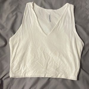 Ivory crop top, lulus basics, washed but never worn, EUC
